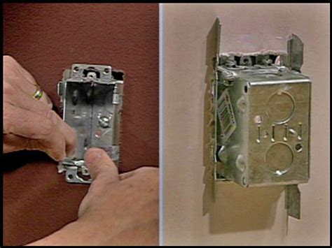 electrical box between studs|installing electrical box without stud.